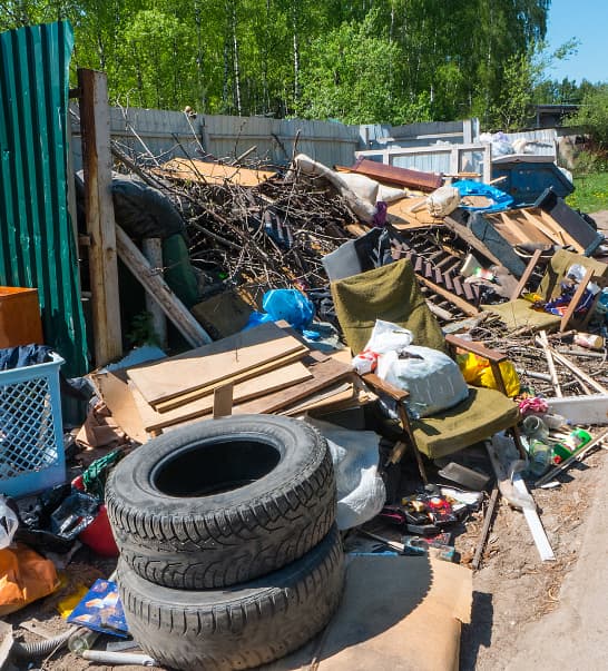 waste outside a commercial property